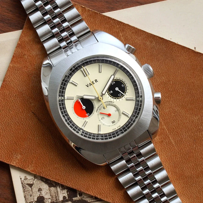 R1 USA Racing Chronograph Cream 42mm Watch