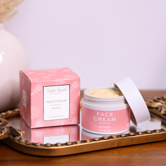 Renew face cream with collagen + hyaluronic acid