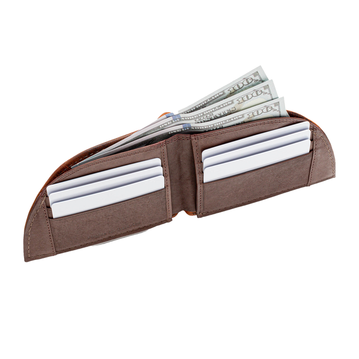 American Bison Leather Front Pocket Wallet