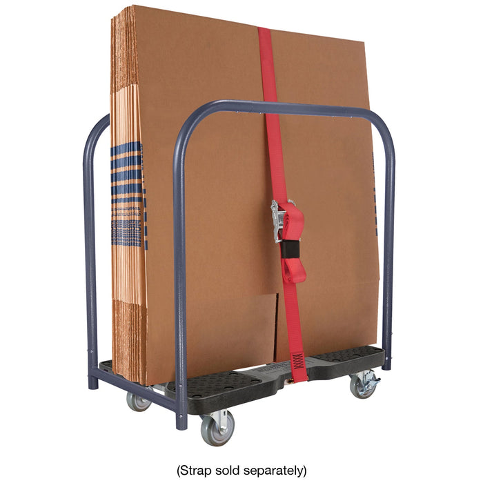 SNAP-LOC 1,500 lb Industrial Strength E-Track Panel Cart Dolly Black