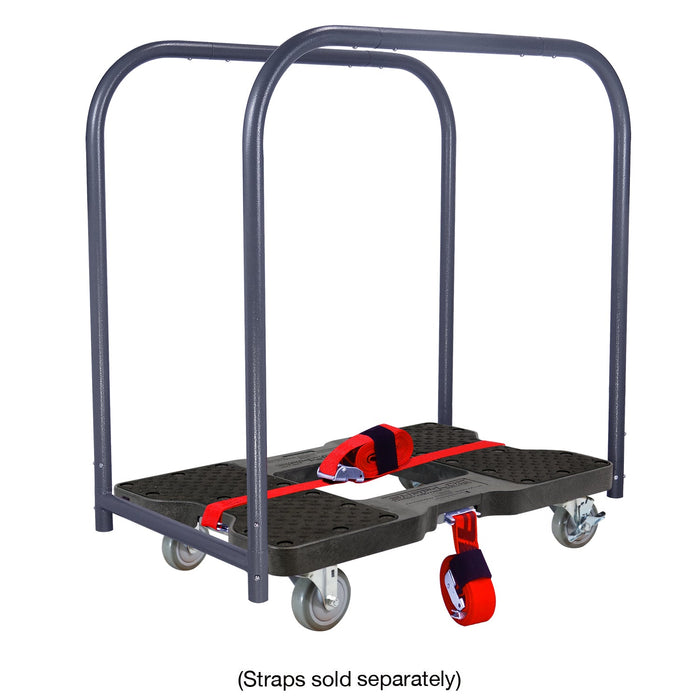 SNAP-LOC 1,500 lb Industrial Strength E-Track Panel Cart Dolly Black