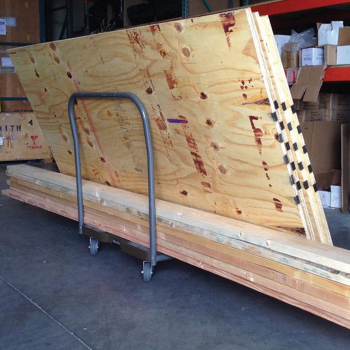 SNAP-LOC 1,500 lb Industrial Strength E-Track Panel Cart Dolly Black