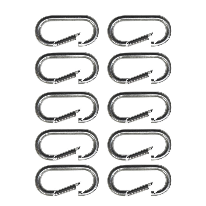 Snap-Hook Carabiner 1-1/2 x 3-1/8 Inch 10-Pack