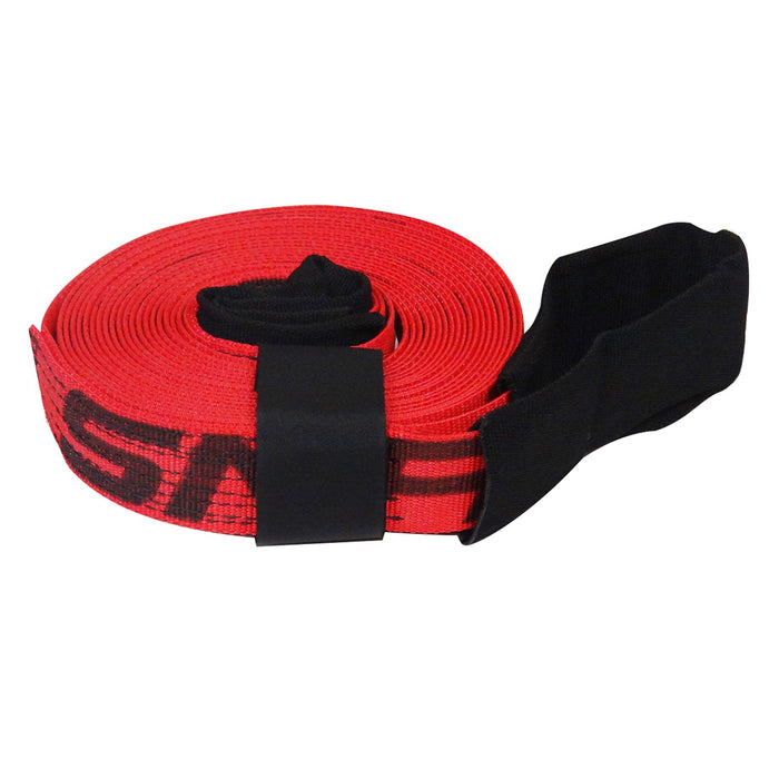 SNAP-LOC 1 in x 15 ft Heavy Duty Tow Recovery Strap 7,000 lb