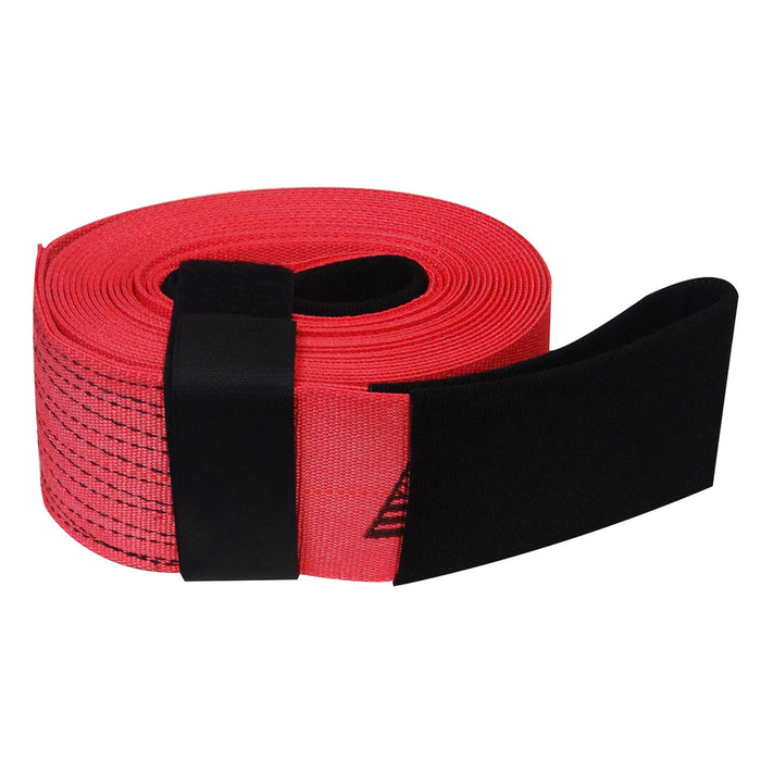 SNAP-LOC 1 in x 15 ft Heavy Duty Tow Recovery Strap 7,000 lb