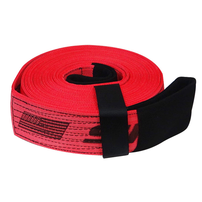 SNAP-LOC 1 in x 15 ft Heavy Duty Tow Recovery Strap 7,000 lb