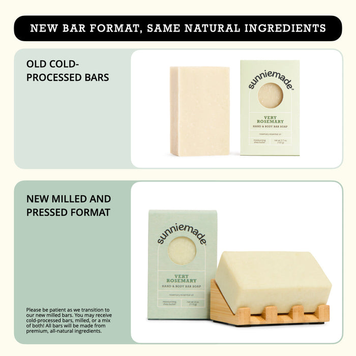 Very Rosemary Moisturizing Hand & Body Bar Soap