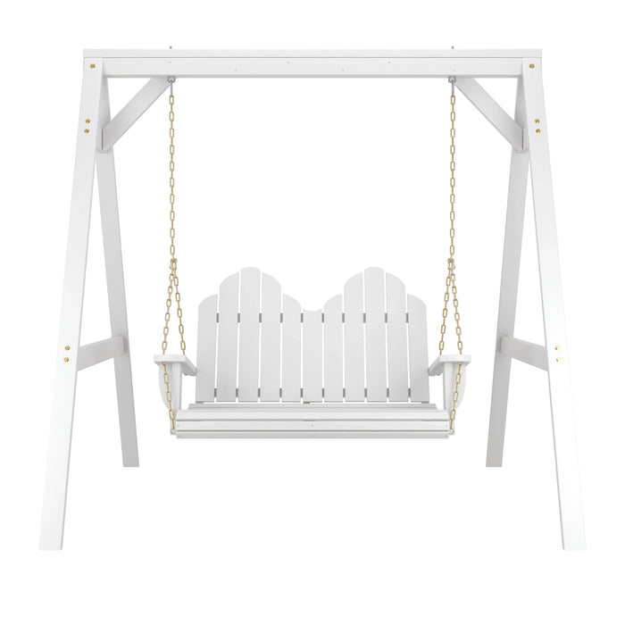 Amish Casual Adirondack Heavy Duty Swing with A-Frame Stand