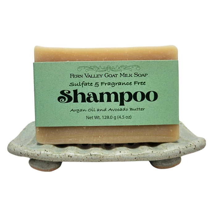 Handmade Goat Milk Shampoo Bar |  Argan Oil & Avocado Butter | Fragrance-Free