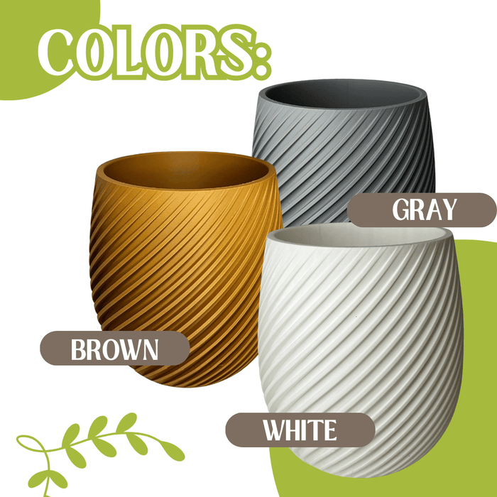 Spiral Design Wall or Tabletop Planter