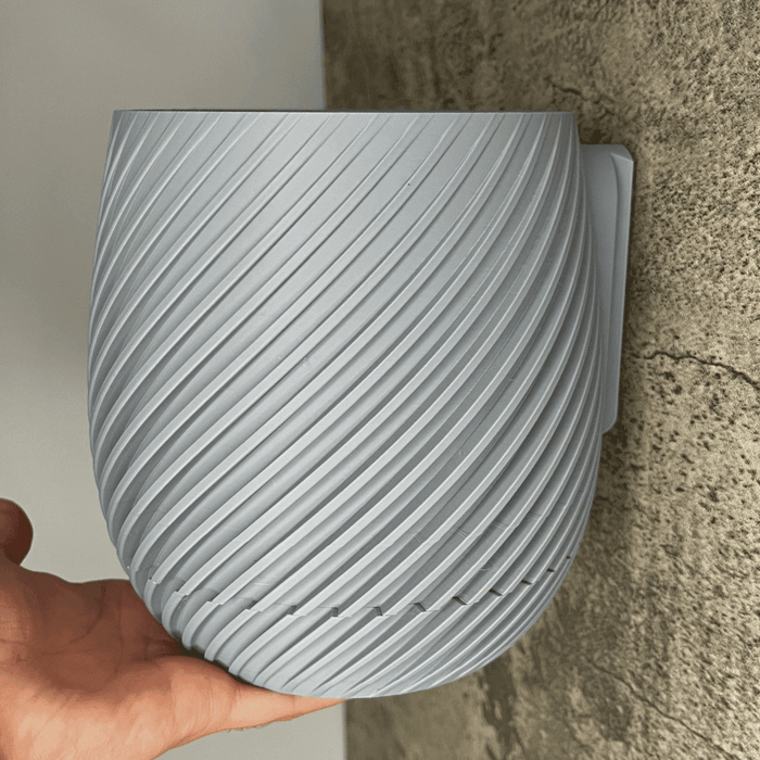 Spiral Design Wall or Tabletop Planter