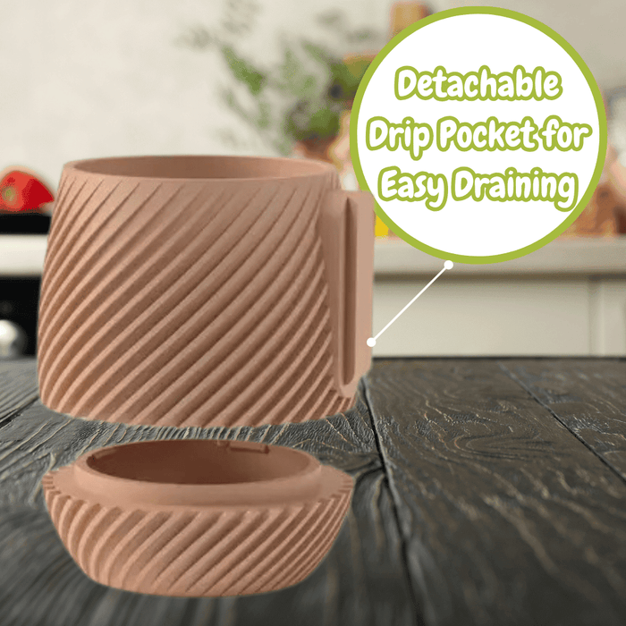 Spiral Design Wall or Tabletop Planter