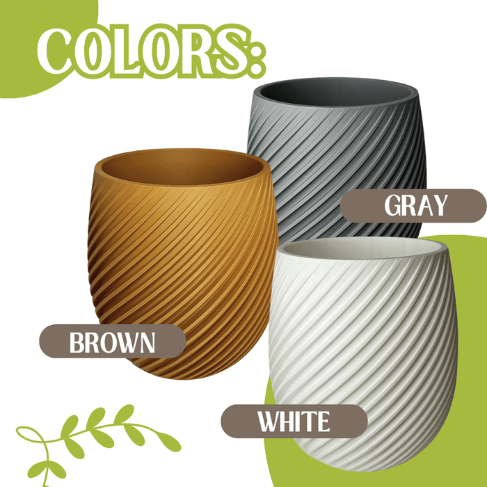 Spiral Design Wall or Tabletop Planter