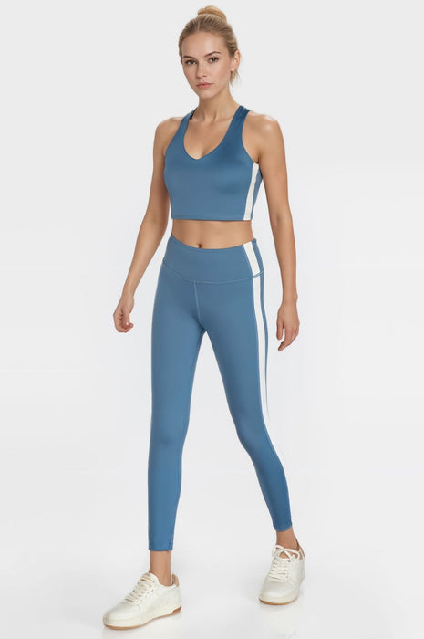 Side Split Crop Top – Four-Way Stretch, Made in USA