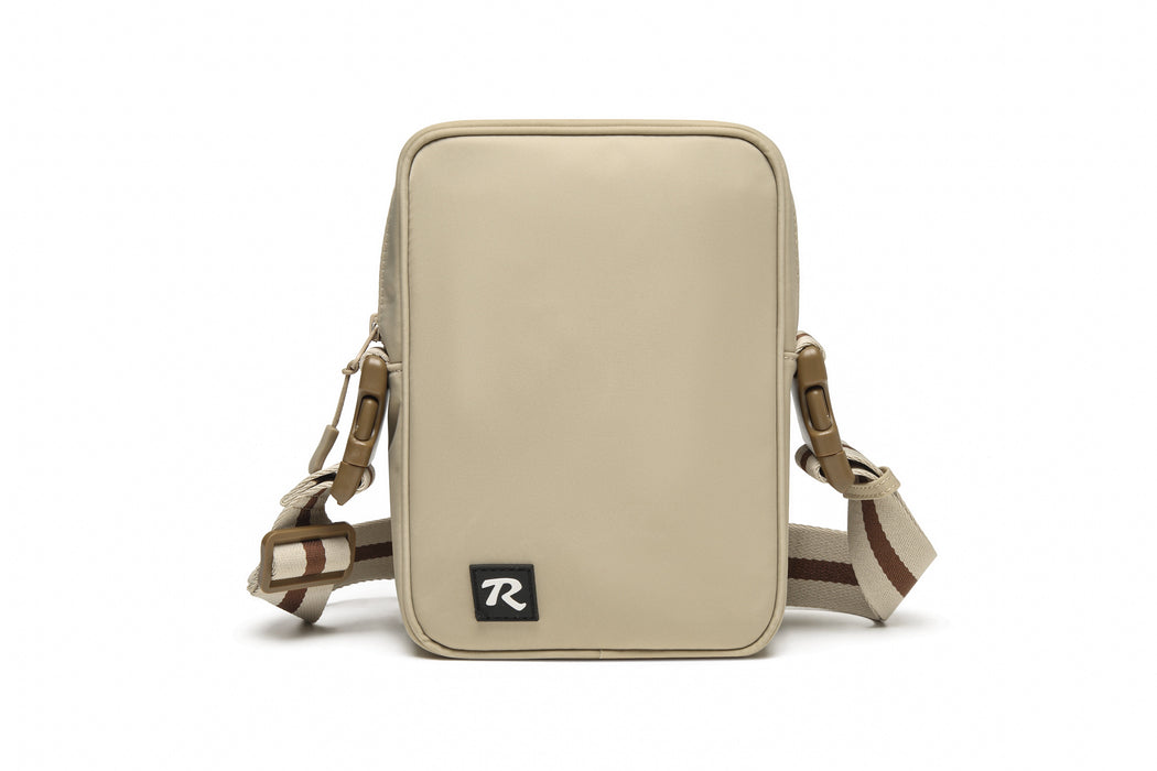 Martha  | Khaki Nylon + Neutral Stripe Webbed Strap
