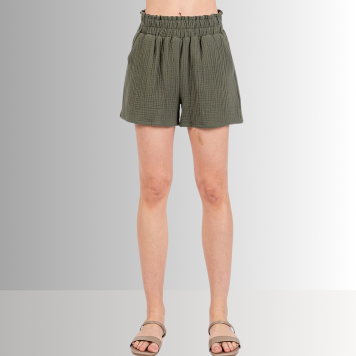 Triple Cotton Gauze Shorts