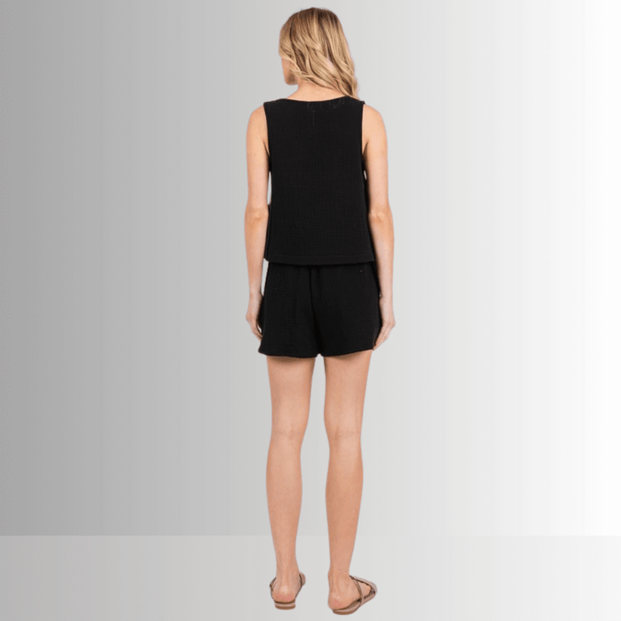 Triple Cotton Gauze Shorts