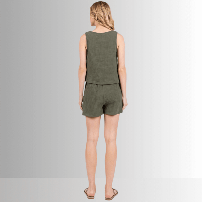 Triple Cotton Gauze Shorts