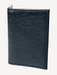 Black leather wallet on a white background