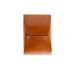 Brown leather wallet on a white background