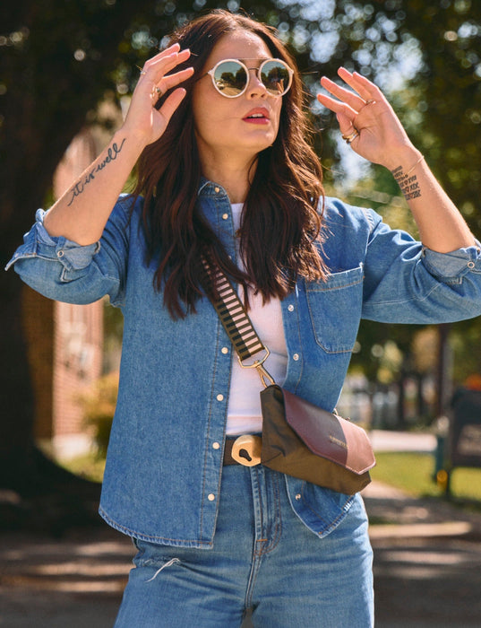 Whittle | Fatigue Nylon + Brown Leather