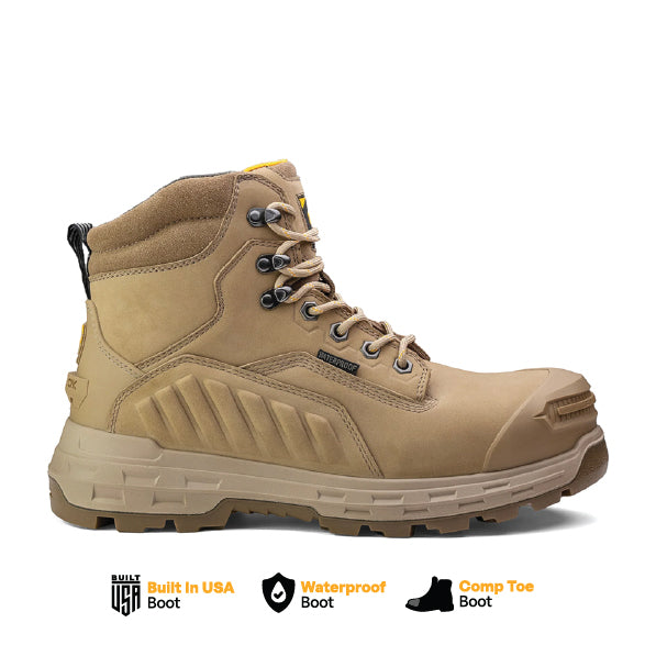 Wildwood 6” Waterproof Composite Toe Boot - Stone - Made in USA