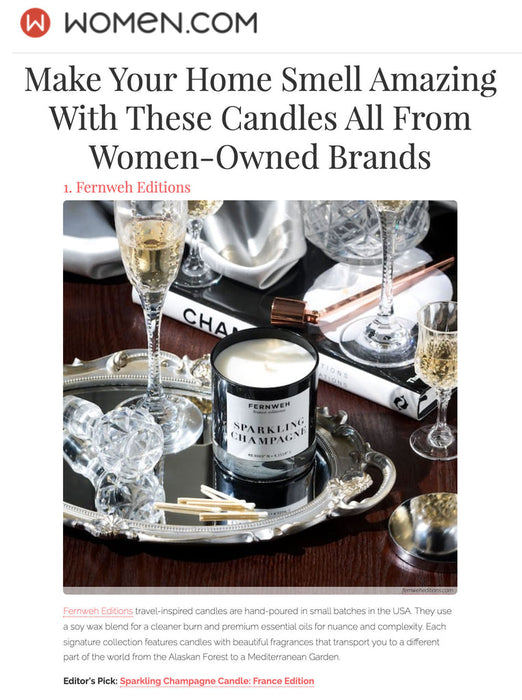 Sparkling Champagne Scented Soy Candle