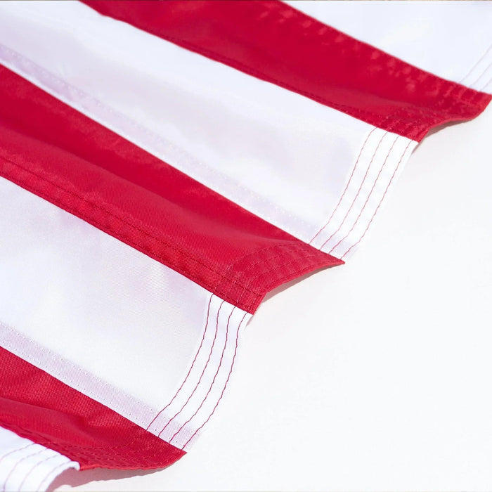 Premium American Flag Display Set - Durable US Made Flag, Pole, Mount & Aluminum Rings