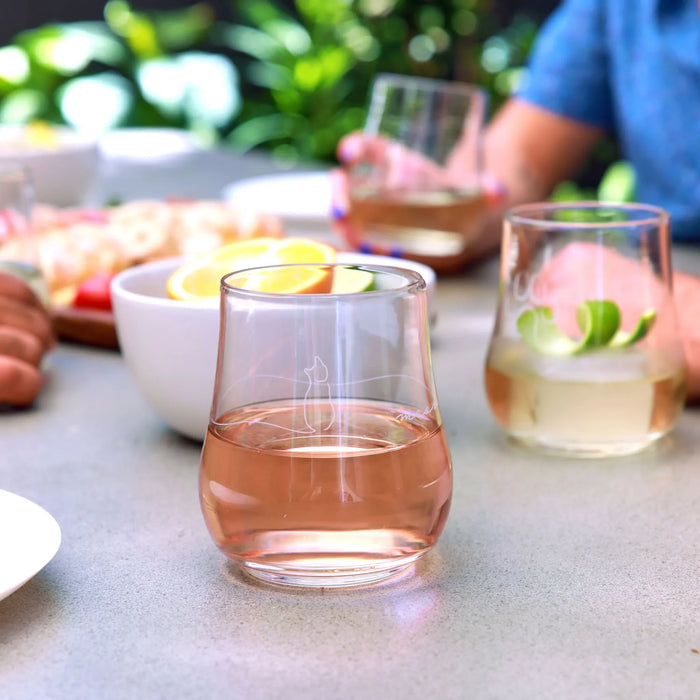 Modern Pets Meow All Purpose Glasses, 17 ounce, Set of 4