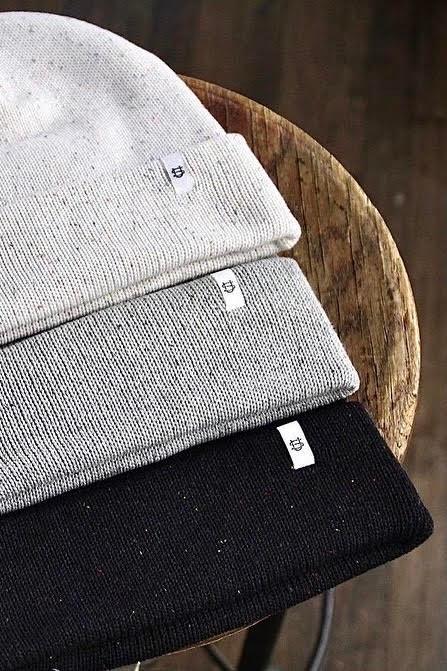 Grey Fleck Easy Fit Fine Gauge Upcycled Cotton Beanie