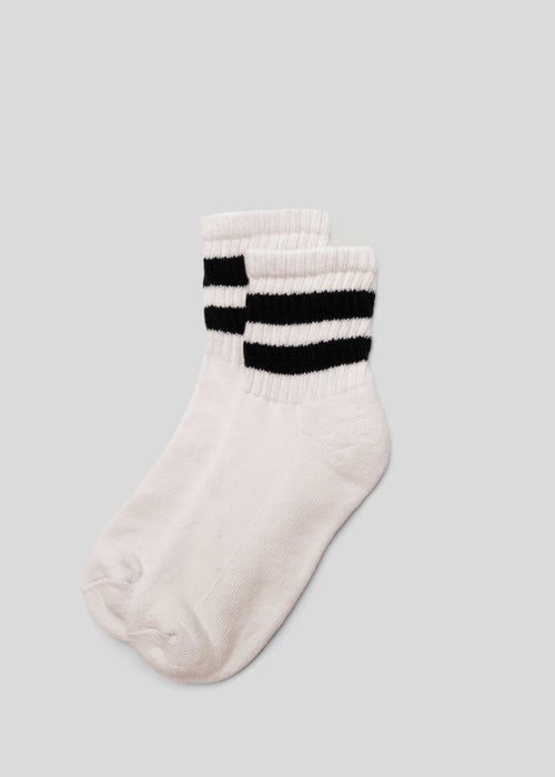The Mono Stripe Quarter Crew Sock