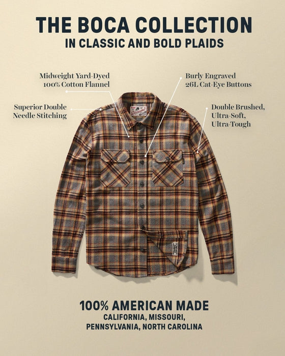 Boca Long Sleeve Flannel Shirt