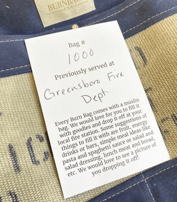 Navy Blue Engineer Burn Bag