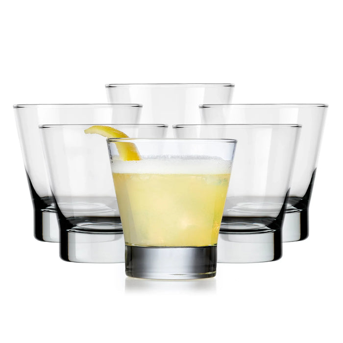 Double Old Fashioned Glasses, 10.5 ounce, Set of 6