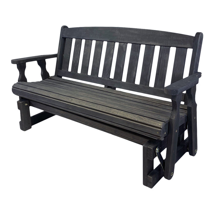Amish Casual 4 Foot Mission Wood Porch Glider