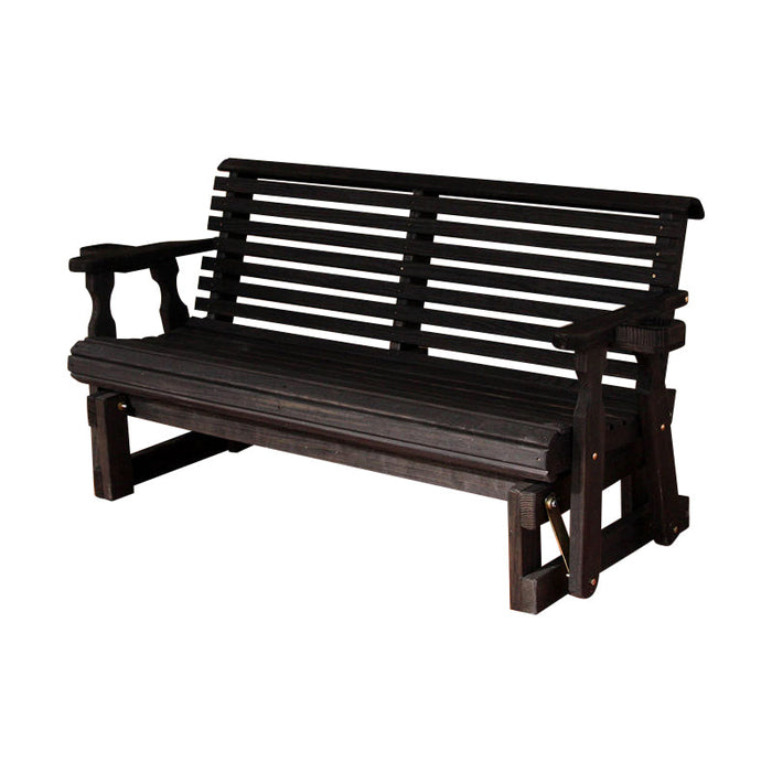 Amish Casual Heavy Duty Roll Back 4 Foot Treated Porch Glider
