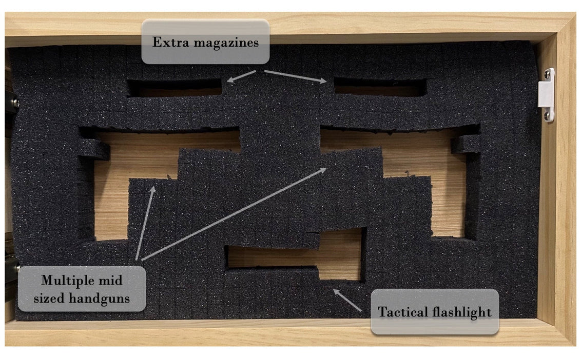 We The People American Secure Hidden Flag Gun Cabinet