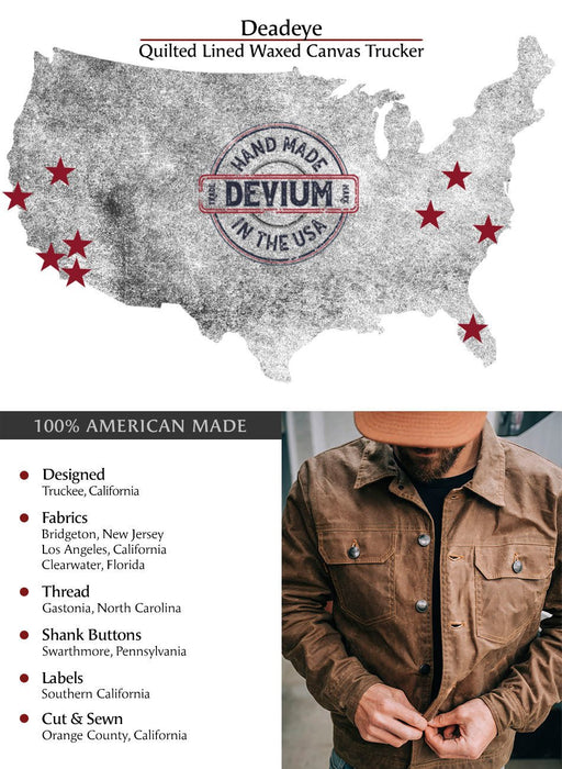 Deadeye Waxed Canvas Trucker Jacket