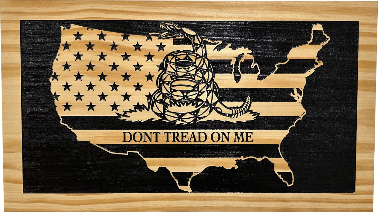 Don't Tread On Me Wall-Mounted Gun Cabinet