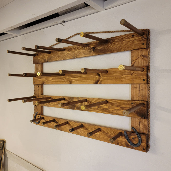 Handcrafted 9-Cowboy Hat Rack Organizer