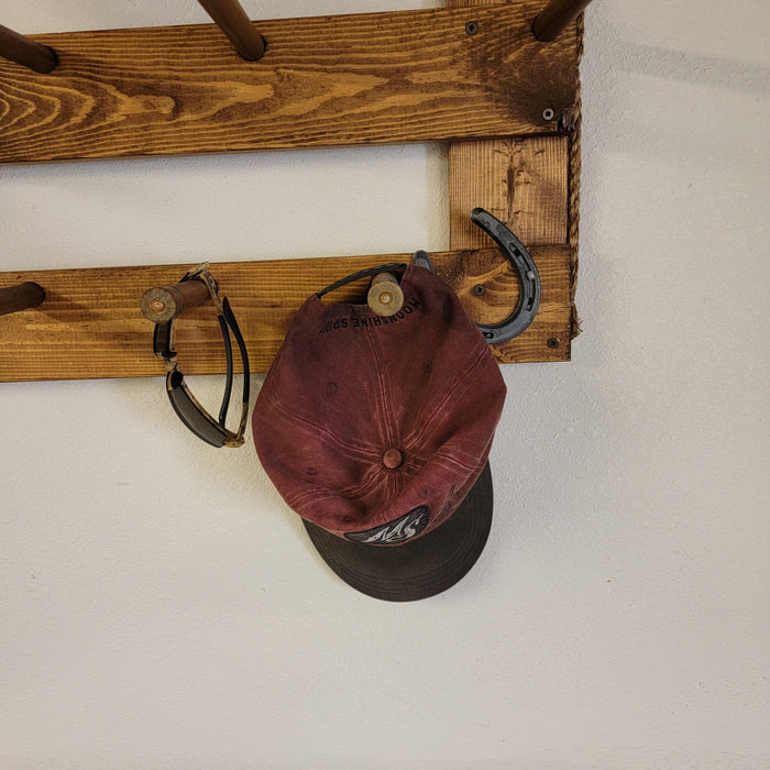 Handcrafted 9-Cowboy Hat Rack Organizer