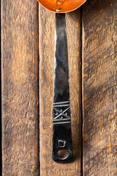 Hand Forged "XO" Copper & Stainless Coffee Scoop