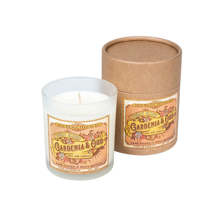 Gardenia & Oud 8oz Soy Candle
