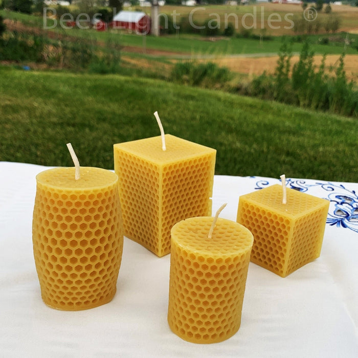 Honeycomb Beeswax Candle Set