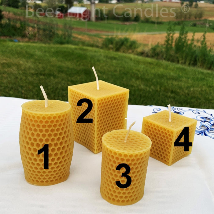 Honeycomb Beeswax Candle Set