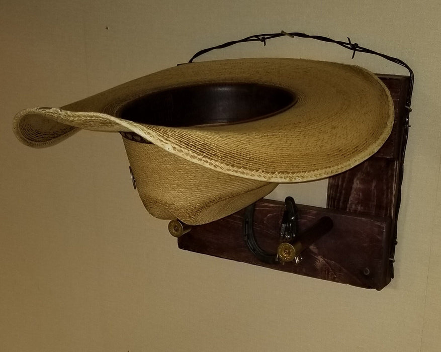 Handcrafted 1-Cowboy Hat Vertical Rack Organizer