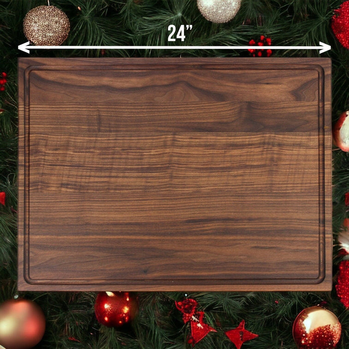 Extra Large Walnut Cutting Board, 24"x18" Charcuterie Serving Tray