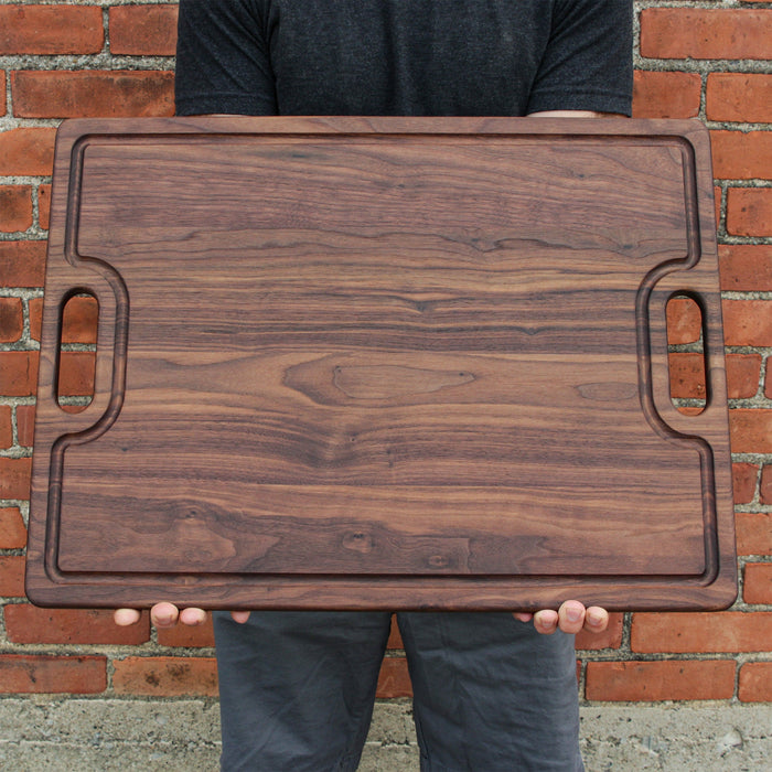 Extra Large Walnut Cutting Board, 24"x18" Charcuterie Serving Tray