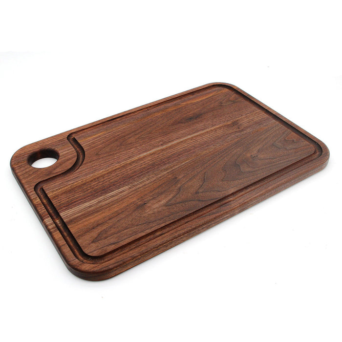 Large Wood Cutting Board With Thumb Hole and Juice Groove
