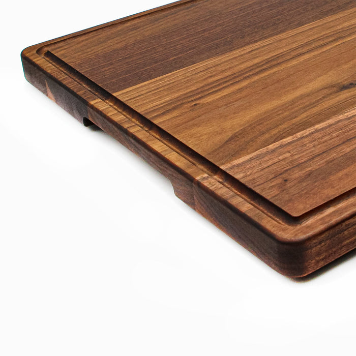 1.25” Thick Extra Large Wood Cutting Board with Feet